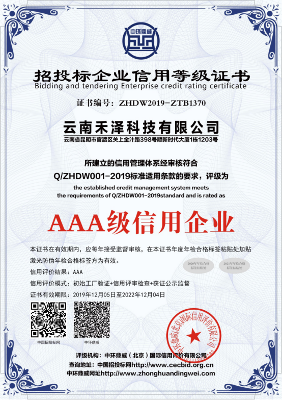 AAA級信用企業